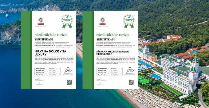 Nirvana Hotels’e Sürdürülebilir Turizm Sertifikası