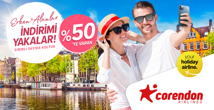 Corendon Airlines erken rezervasyon kampanyası başladı