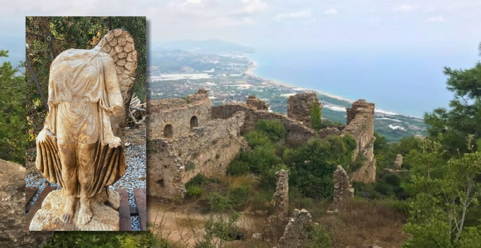 Alanya’da 1800 yıllık Zafer Tanrıçası heykeli bulundu