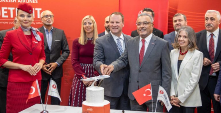 THY, Detroit uçuşlarına başladı