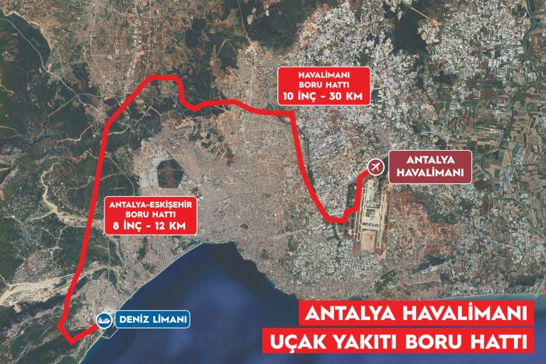 “Antalya Havalimanı’na uçak yakıtı, boru hattıyla taşınacak”