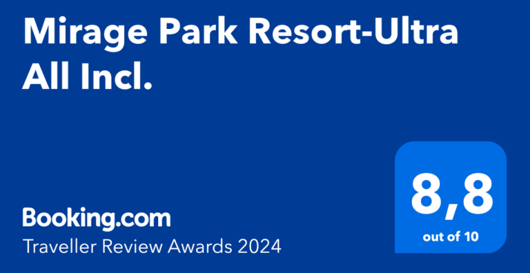 MİRAGE PARK RESORT 8,8 İLE ÖDÜLÜ ALDI