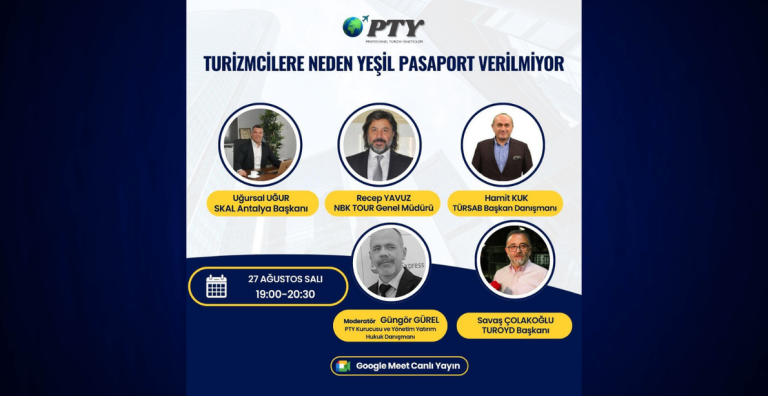 TURİZMCİLER YEŞİL PASAPORT TALEBİNİ CANLI YAYINDA KONUŞACAK