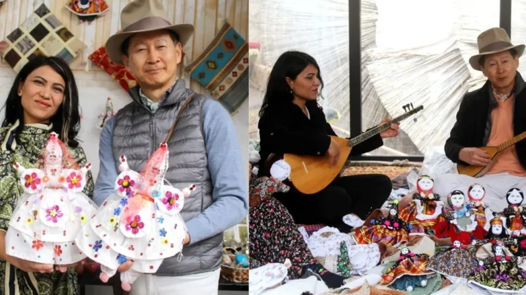 JAPON SANATÇI BEZ BEBEK TUTKUSU İÇİN TOKYO’DAN KAYSERİ’YE GELDİ